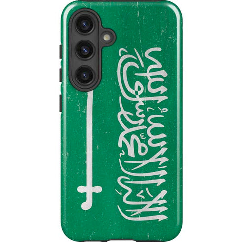 Saudi Arabia Flag Distressed Galaxy S24 Impact Case